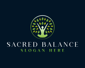 Woman Yoga Spa logo design