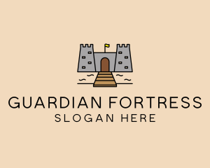 Castle Fortress Gateway  logo design