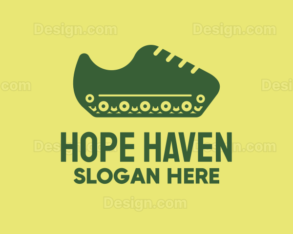 Military Tank Shoe Logo