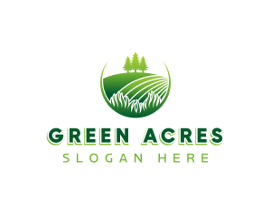 Agriculture Field Landscaping logo design