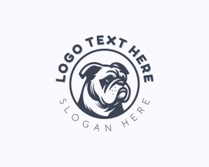 Canine Pitbull Dog Logo