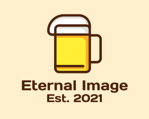 Minimalist Beer Icon logo