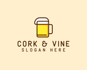 Beer Mug Drink logo design