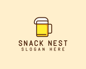 Beer Mug Drink logo design