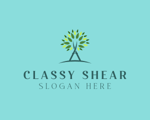 Arborist Gardening Shears logo design