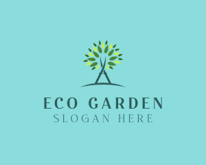 Arborist Gardening Shears logo design