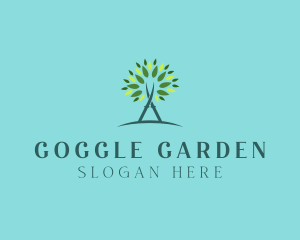 Arborist Gardening Shears logo design