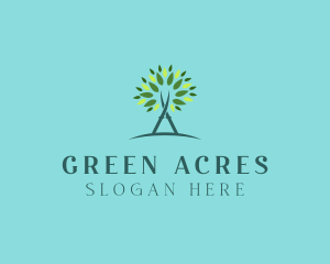 Arborist Gardening Shears logo design