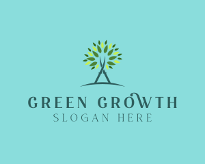 Arborist Gardening Shears logo design