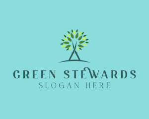 Arborist Gardening Shears logo design