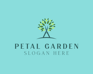 Arborist Gardening Shears logo design