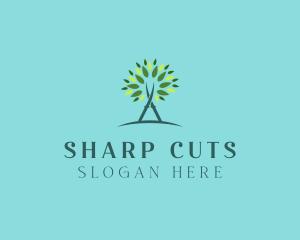 Arborist Gardening Shears logo design