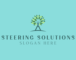 Arborist Gardening Shears logo design