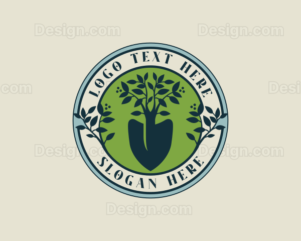 Shovel Plant Landscaping Logo