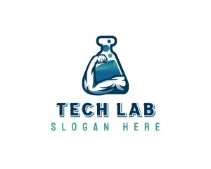 Strong Muscle Lab logo design