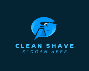 Cleaning Spray Bottle logo design