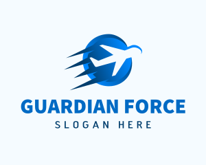 Fast Airplane Jet Transport logo design