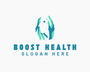 Mental Health Support Hands logo design