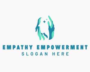 Mental Health Support Hands logo design