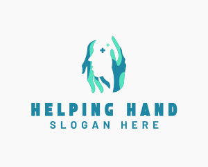 Mental Health Support Hands logo design