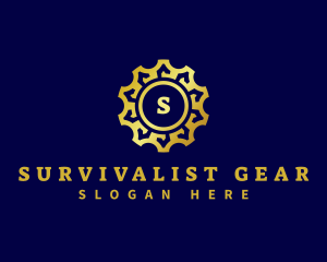 Industrial Gear Cogwheel  logo design