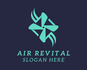 Fan Ventilation Propeller  logo design