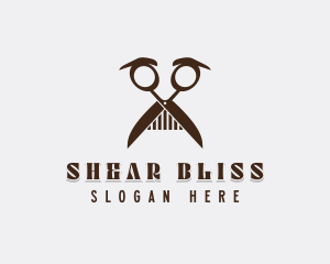 Barbershop Hairstylist Grooming logo design