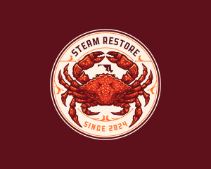 Crab Maryland Seafood logo design