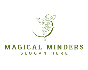 Fictional Fairy Wings logo design