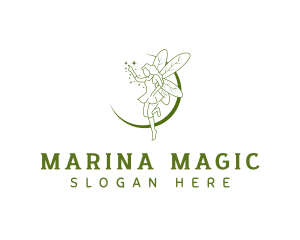 Fictional Fairy Wings logo design