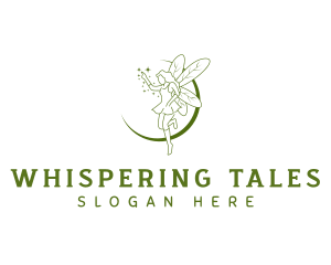 Fictional Fairy Wings logo design