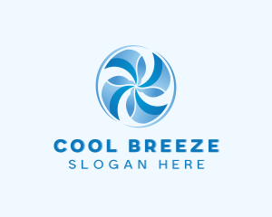 HVAC Fan Temperature logo design