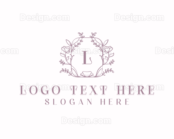 Floral Wedding Event Logo