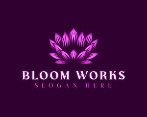 Lotus Flower Bloom logo design