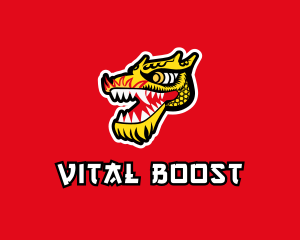 Asian Mythical Dragon logo