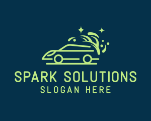 Sparkly Clean Car Wash logo design