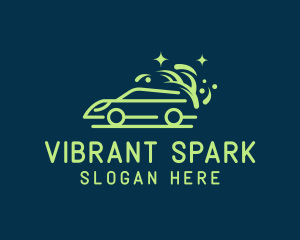 Sparkly Clean Car Wash logo design