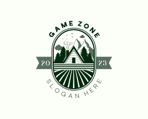 Mountain Forest Cabin Logo