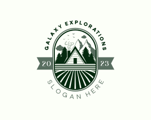 Mountain Forest Cabin logo design