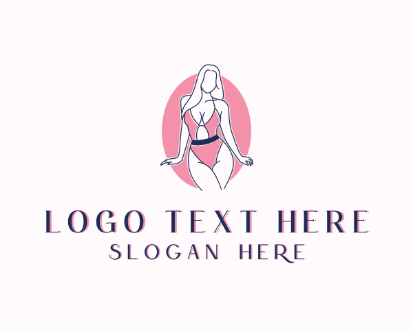 Swimsuit logo example 1