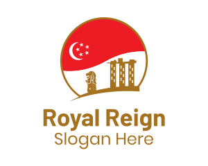 Singapore City Flag Logo