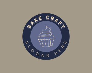 Muffin Cupcake Bakery logo design