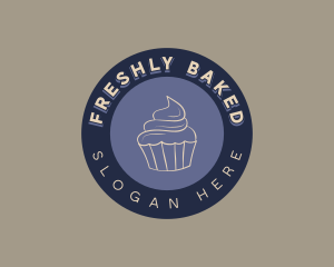 Muffin Cupcake Bakery logo design