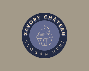 Muffin Cupcake Bakery logo design