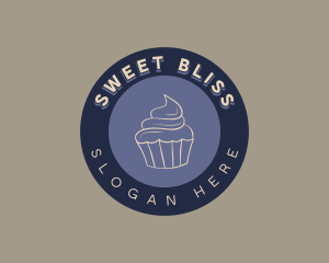 Muffin Cupcake Bakery logo design