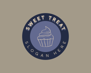 Muffin Cupcake Bakery logo design