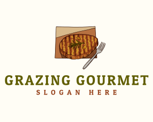 Wyoming Grilled Steak logo design