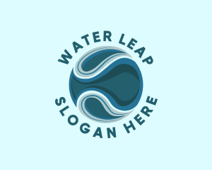 Liquid Water Drop logo design