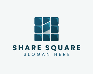 Square Flooring Tile logo design