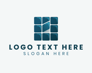 Fabric - Square Flooring Tile logo design